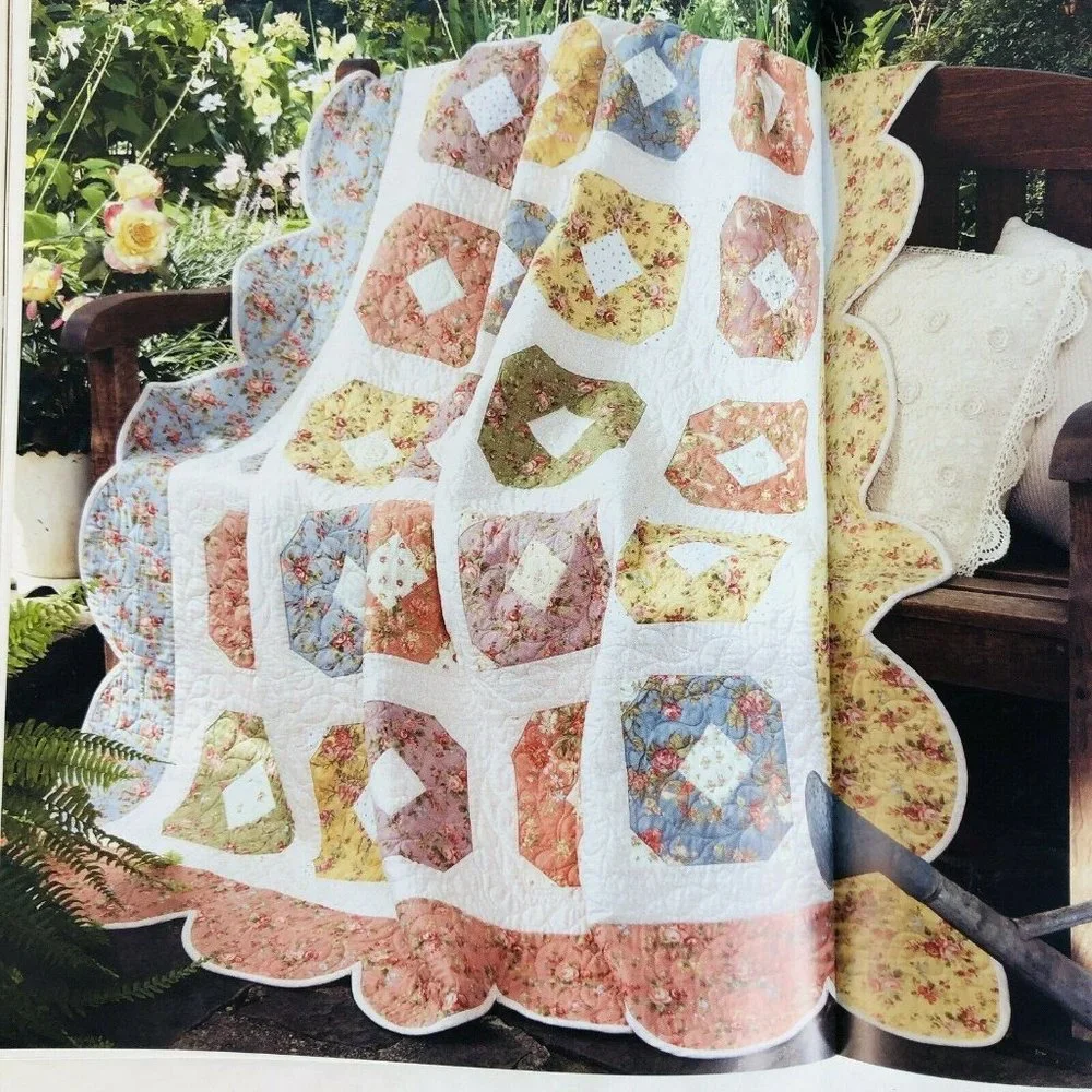 Passion For Posies‎ 4 Cottage Garden Floral Quilt Patterns By Laurie Bird PB